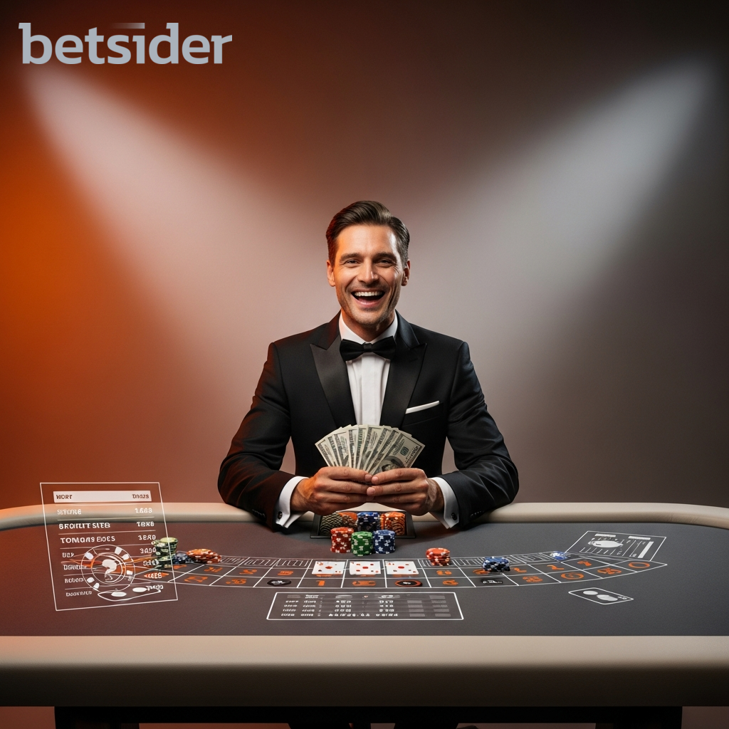 Man celebrating a win at an online casino