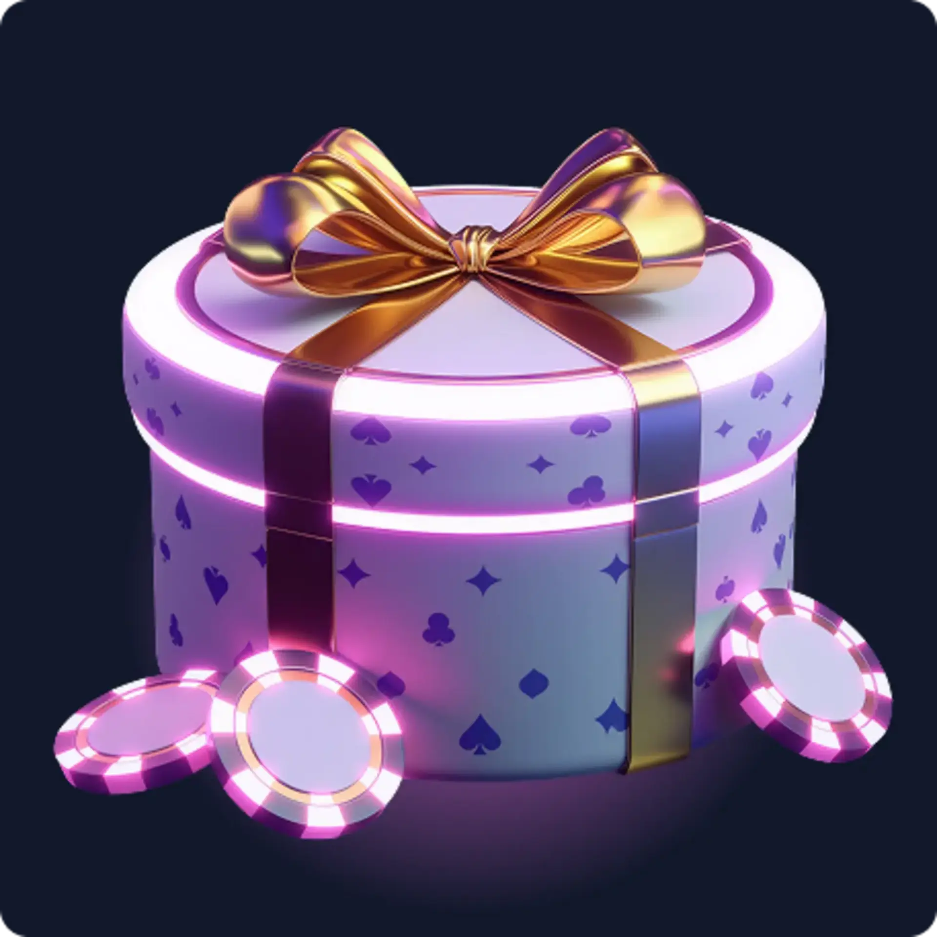 Gift box representing a cashback casino bonus